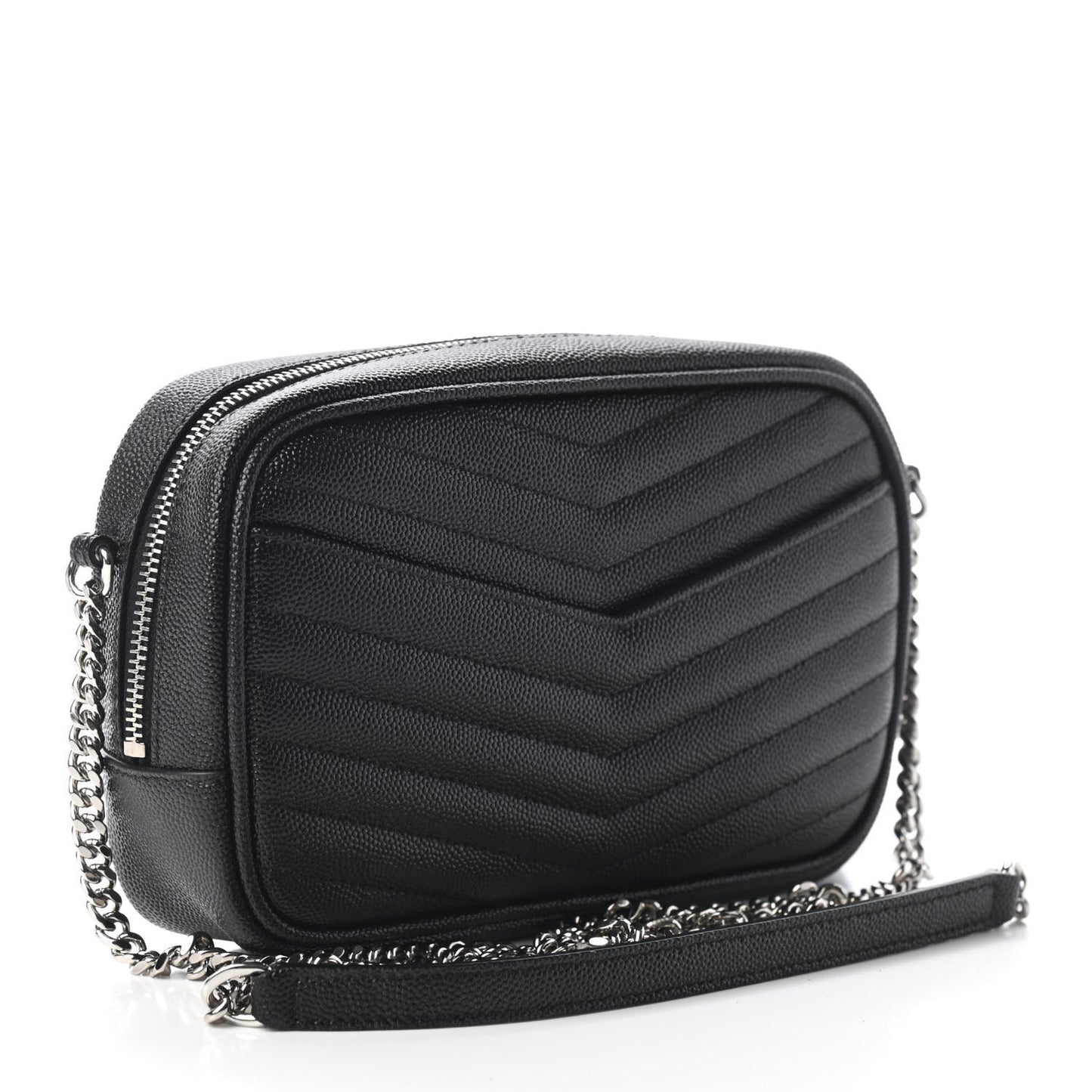 Grain De Poudre Matelasse Monogram Mini Lou Camera Bag Black