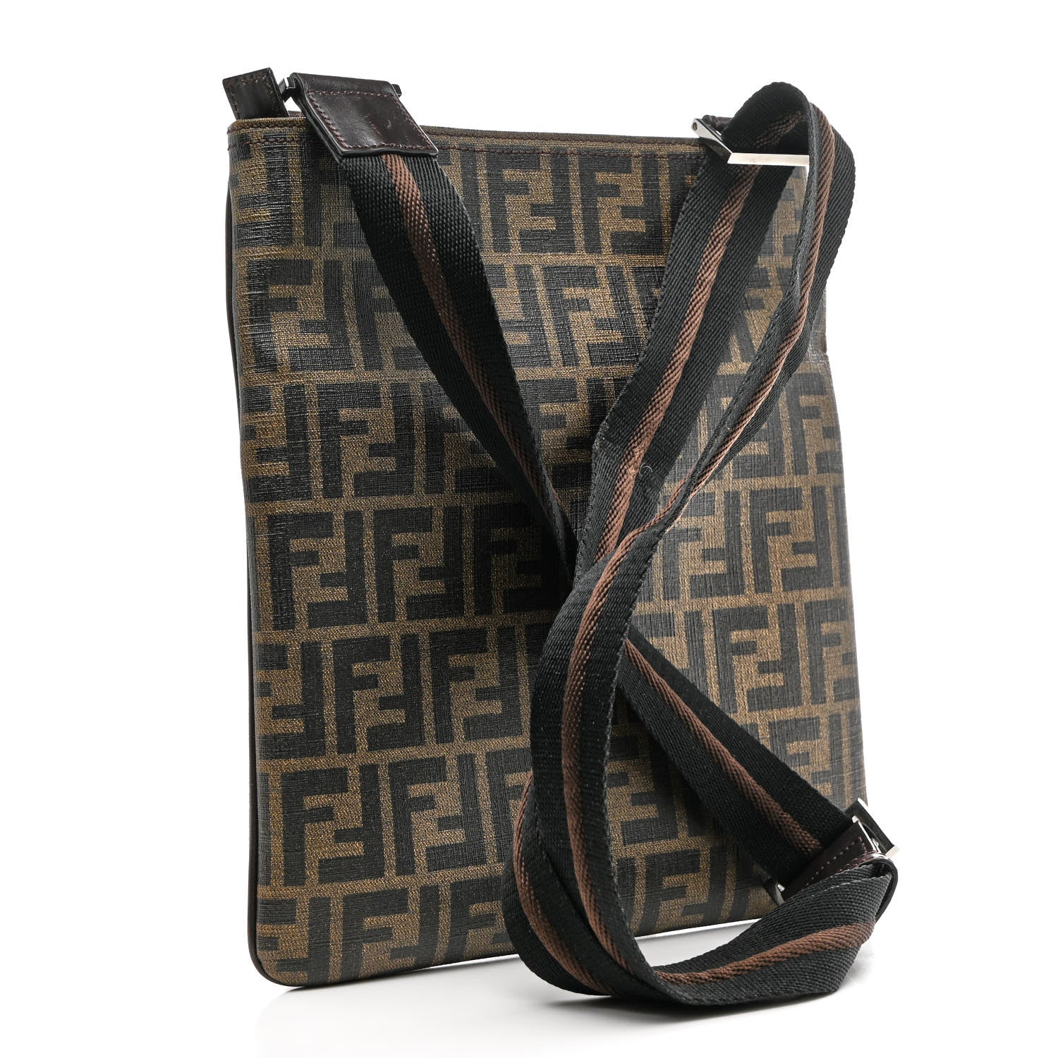 Fendi Zucca Spalmati Messenger Bag Tobacco 3 of 13