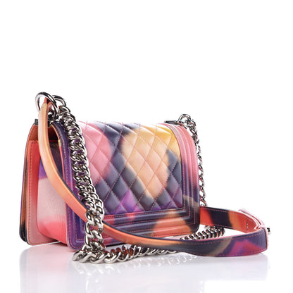 Chanel Lambskin Quilted Small Flower Power Boy Flap Multicolor 3 of 12