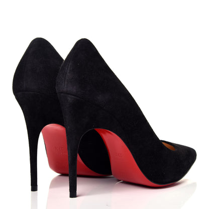 Christian Louboutin Veau Velours Alminette 100 Pumps 37.5 Black 4 of 11