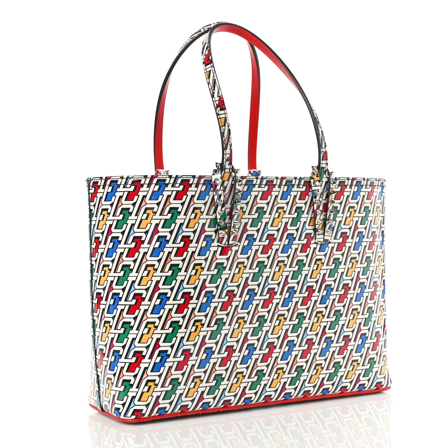 Christian Louboutin Patent Calfskin Small East West Cabata Tote Multicolor 4 of 9