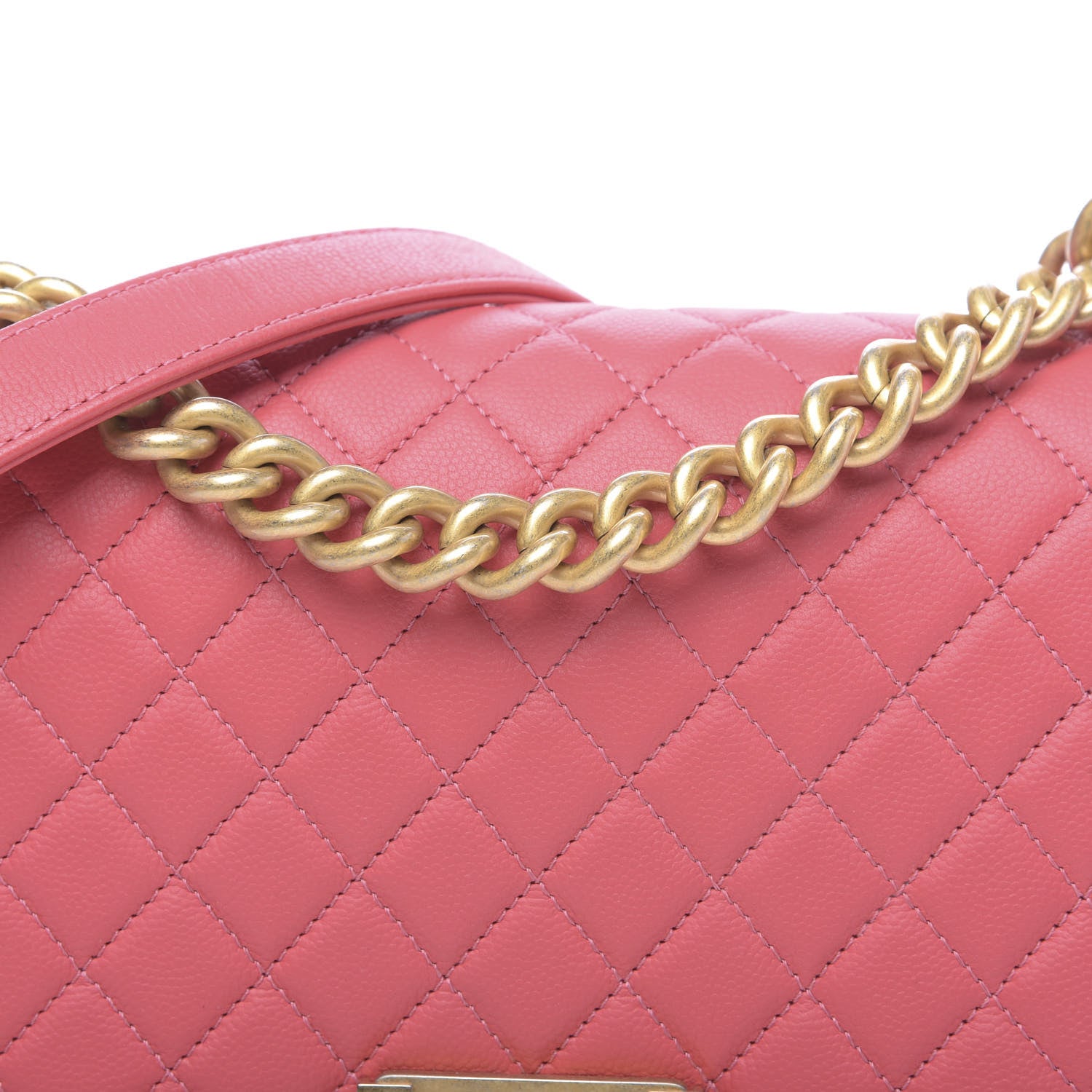 Chanel Caviar Quilted Medium Boy Flap Pink 10 of 10