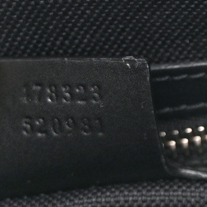 Gucci Soft GG Supreme Monogram Appia Calfskin Web Large Carry On Duffle Bag Black Grey 6 of 12