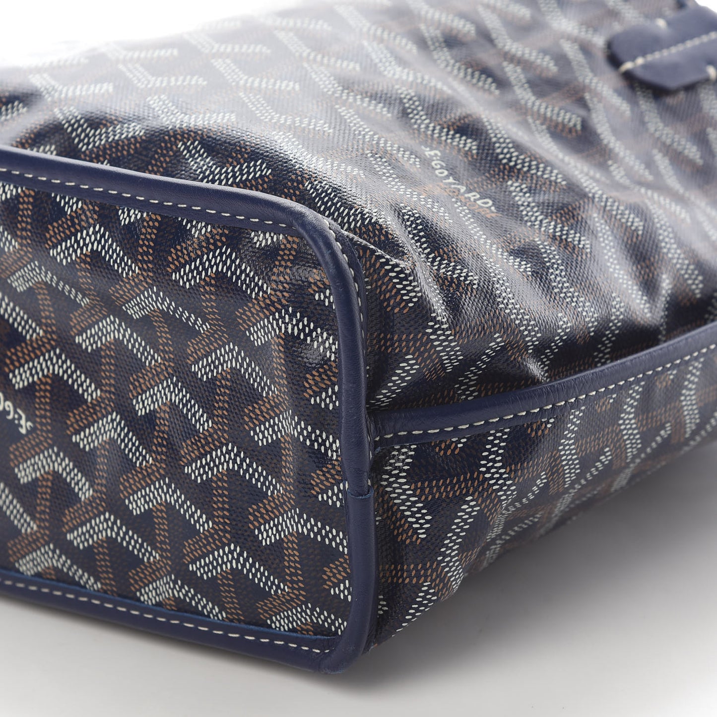 Goyardine Reversible Mini Anjou Navy