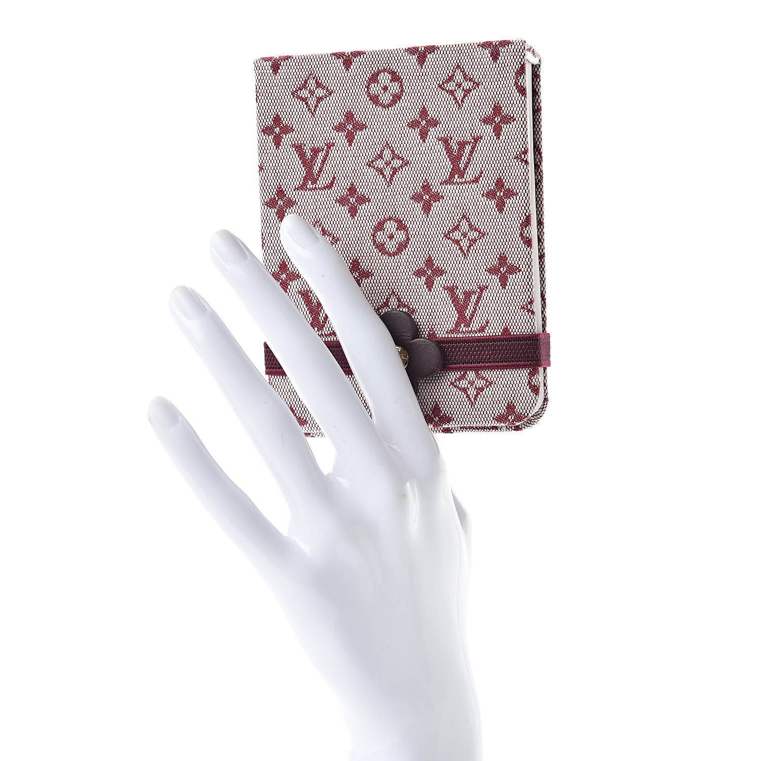 Louis Vuitton Mini Lin Notebook Cherry 2 of 7