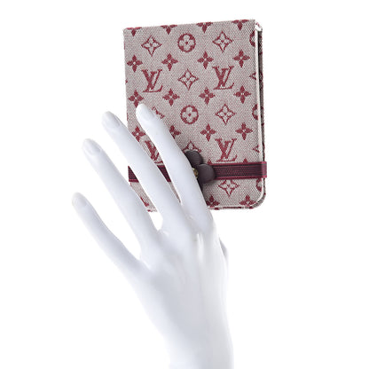 Louis Vuitton Mini Lin Notebook Cherry 2 of 7