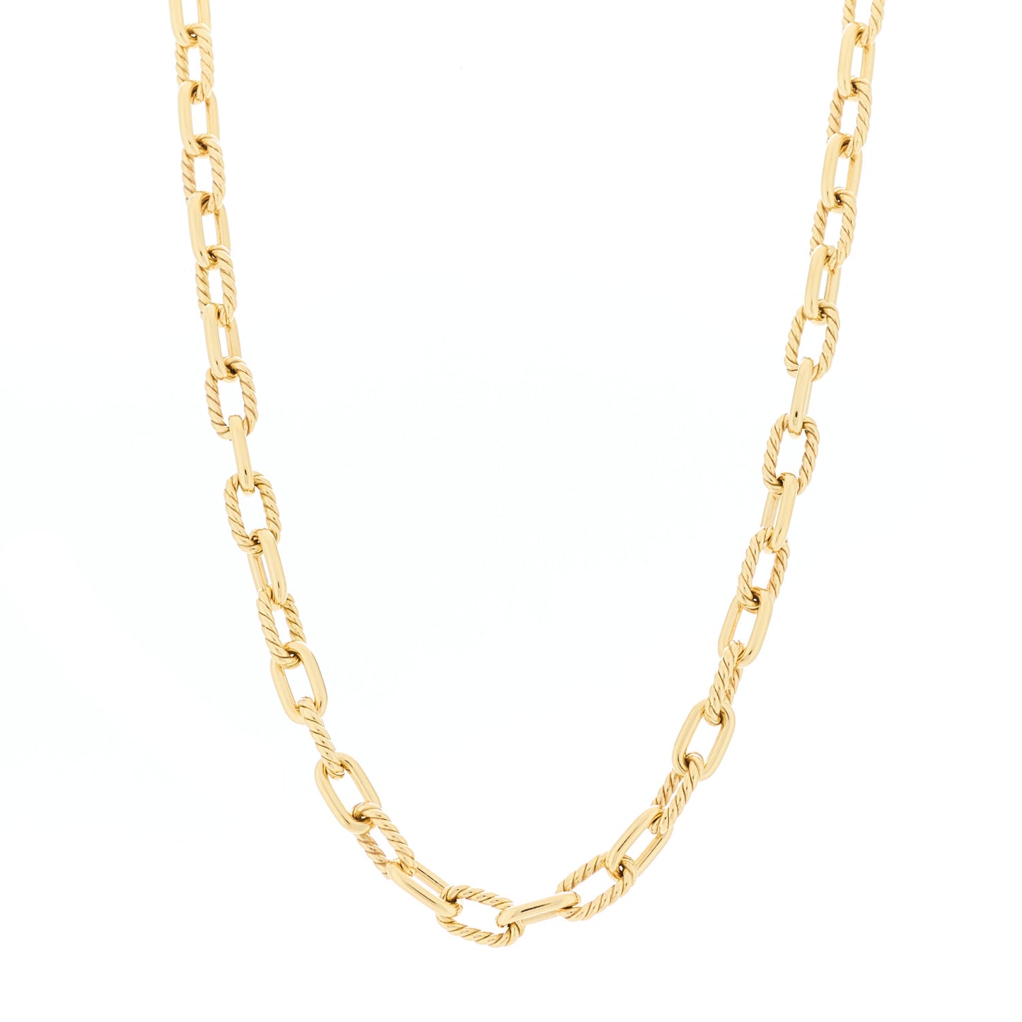 18K Yellow Gold 6mm Madison Chain Necklace