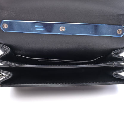 Valentino Garavani Velvet Embroidered Va Va Voom Shoulder Bag Black 5 of 8