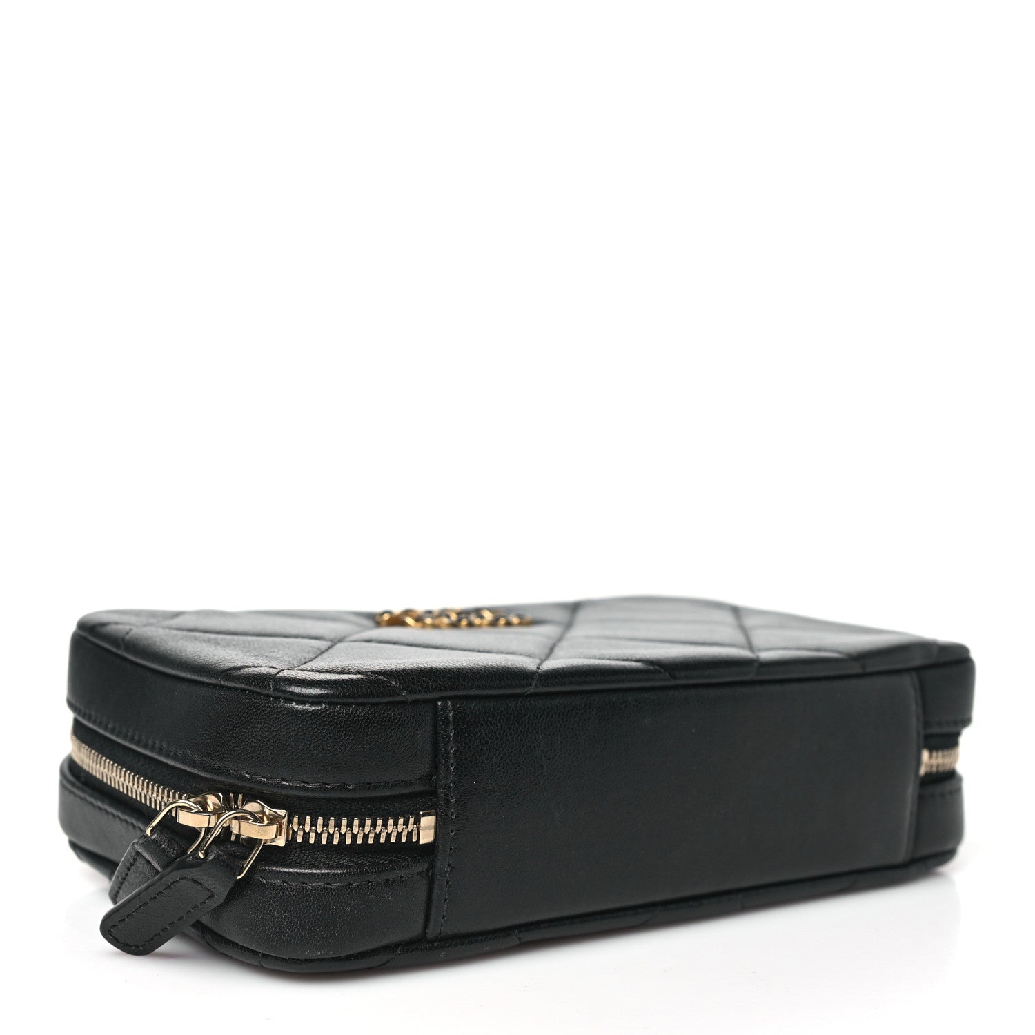 Chanel Lambskin Quilted Chanel 19 Camera Crossbody Case Black 4 of 10