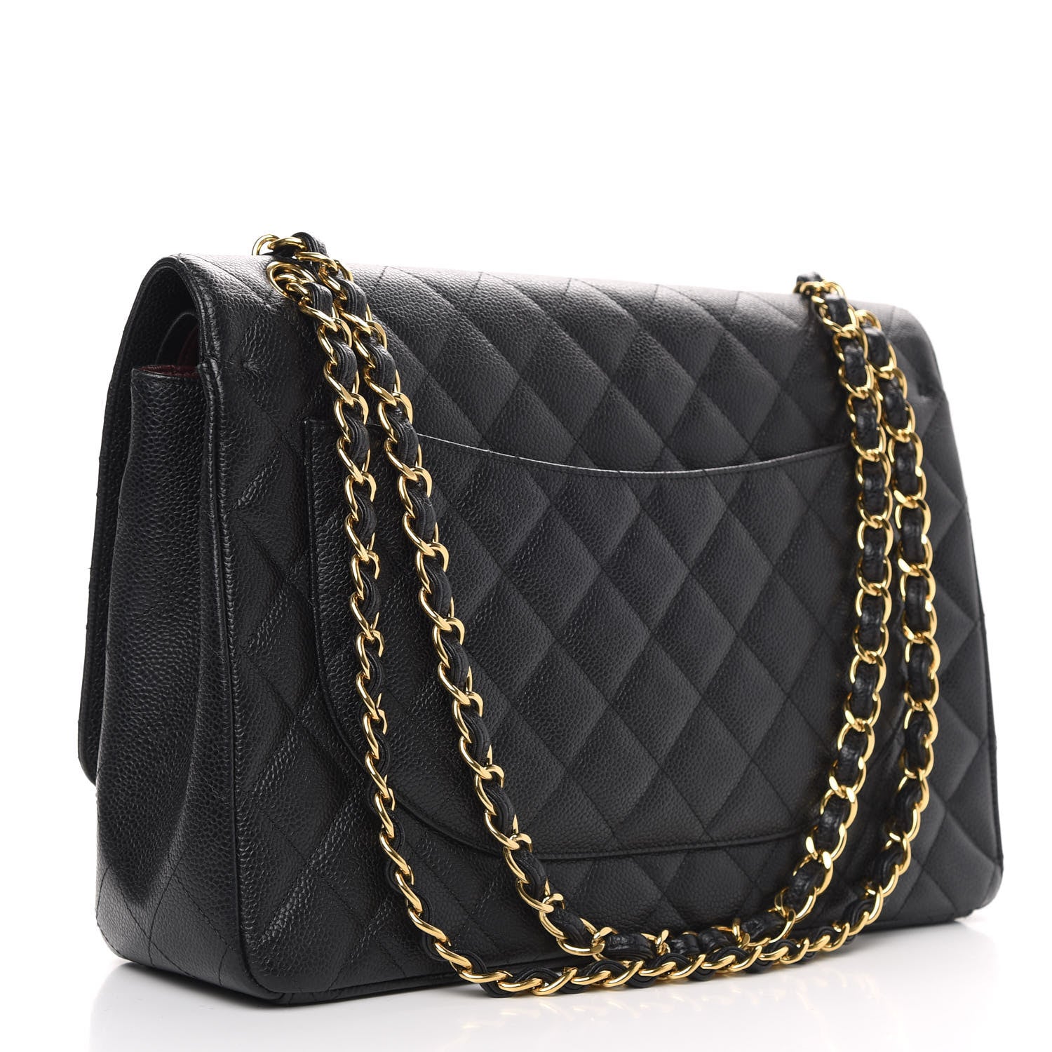 Chanel Caviar Quilted Maxi Double Flap Black 3 of 13