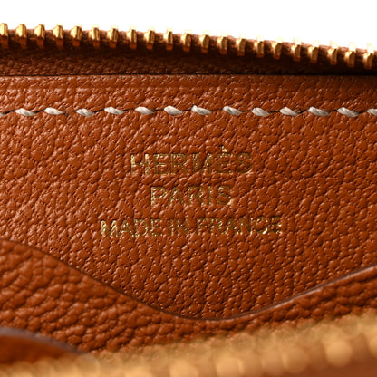 Hermes Evercolor Zipengo Chain D'Ancre Compact Cardholder Gold 6 of 8