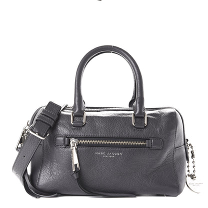 Marc Jacobs Calfskin Recruit Bauletto Satchel Tote Bag Grey 1 of 12