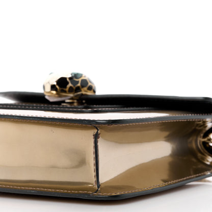 Bulgari Metallic Calfskin Small Serpenti Forever Snake Strap Crossbody Bag Bronze 11 of 12