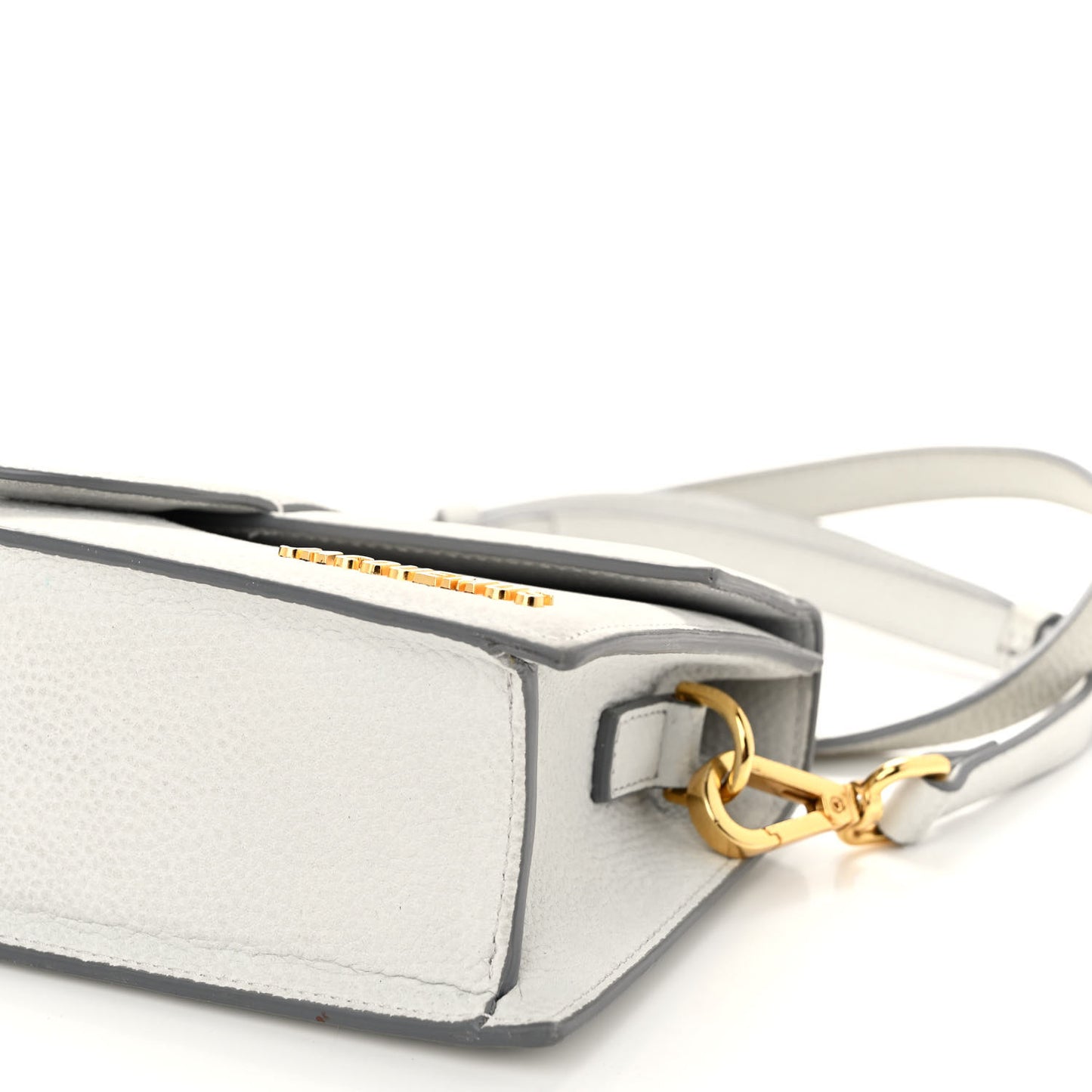 Grained Calfskin Le Grand Bambino Light Grey