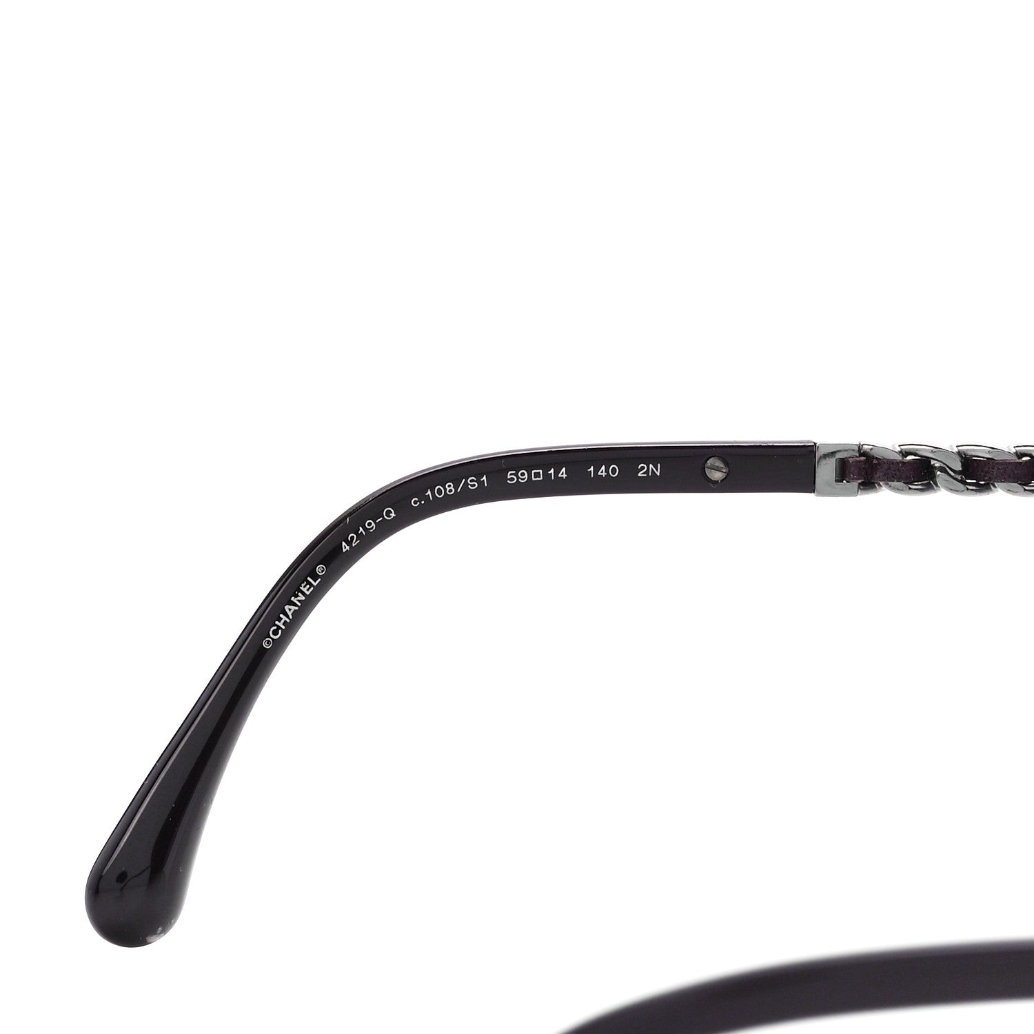 Chanel Polarized Pilot Winter Sunglasses 4219-Q Purple 5 of 8