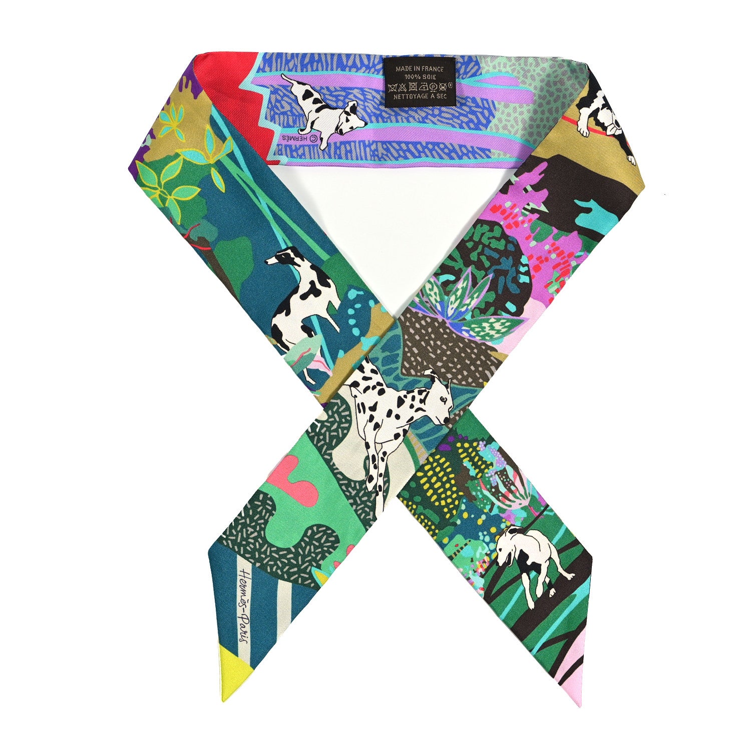 Hermes Silk En Liberte Twilly Vert Cyclamen Multicolor 1 of 3