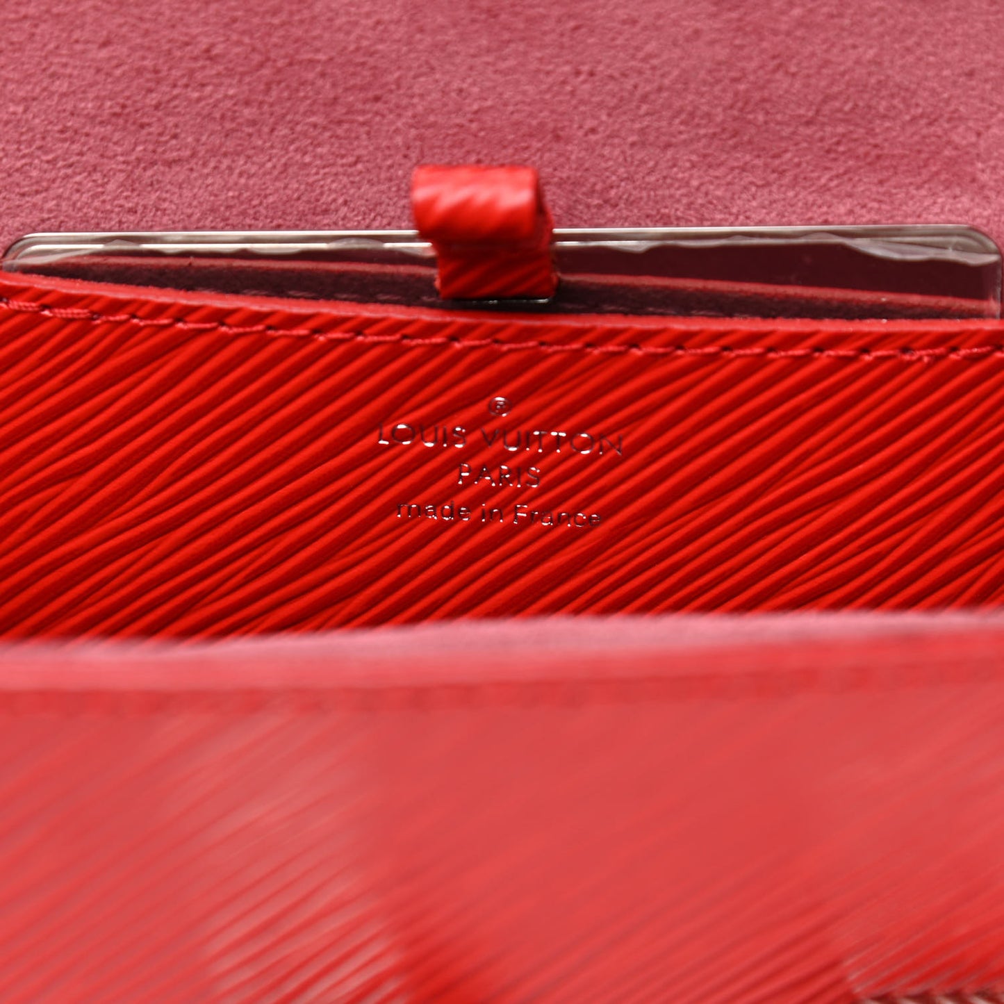 Epi Twist Shoulder Bag MM Coquelicot