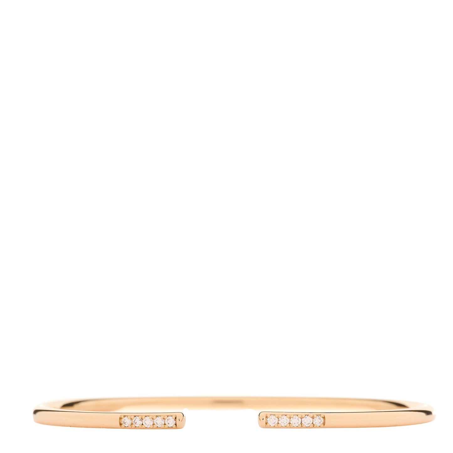 18K Rose Gold Diamond Metro Wire Bracelet