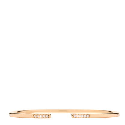 Tiffany 18K Rose Gold Diamond Metro Wire Bracelet 1 of 4