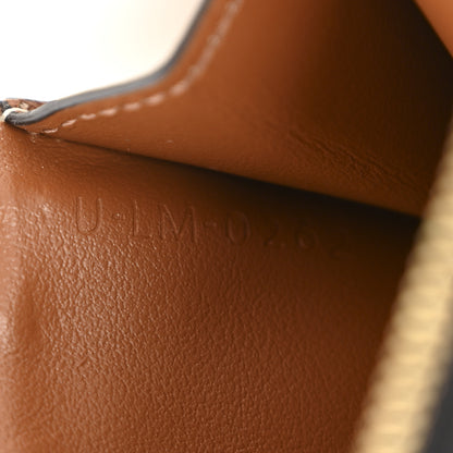 Celine Triomphe Canvas Zipped Card Holder Tan 8 of 10