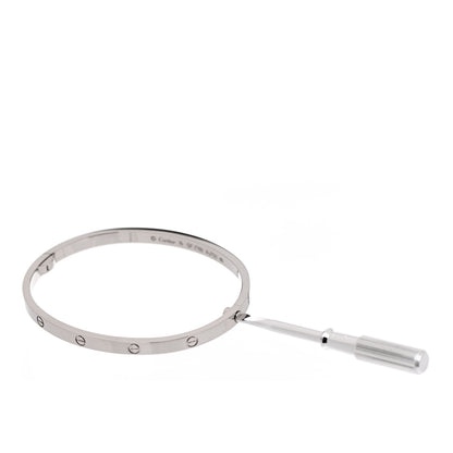 Cartier 18K White Gold Small LOVE Bracelet 16 3 of 5