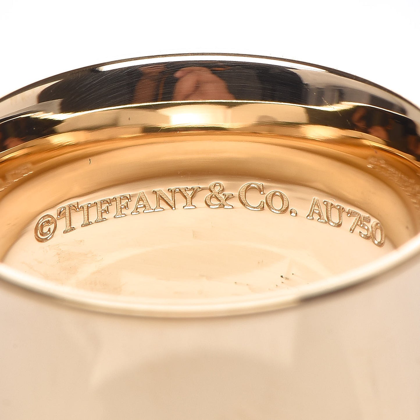 18K Yellow Gold 12mm Wide 1837 Ring 54 7