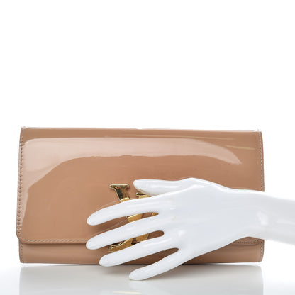 Louis Vuitton Patent Louise Clutch Nude 2 of 16
