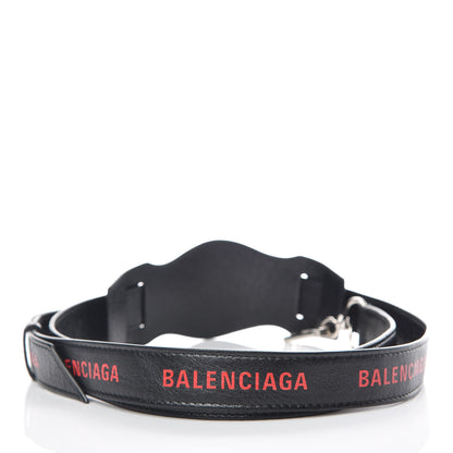 Balenciaga Agneau Classic Hardware Logo Shoulder Strap Black 4 of 4