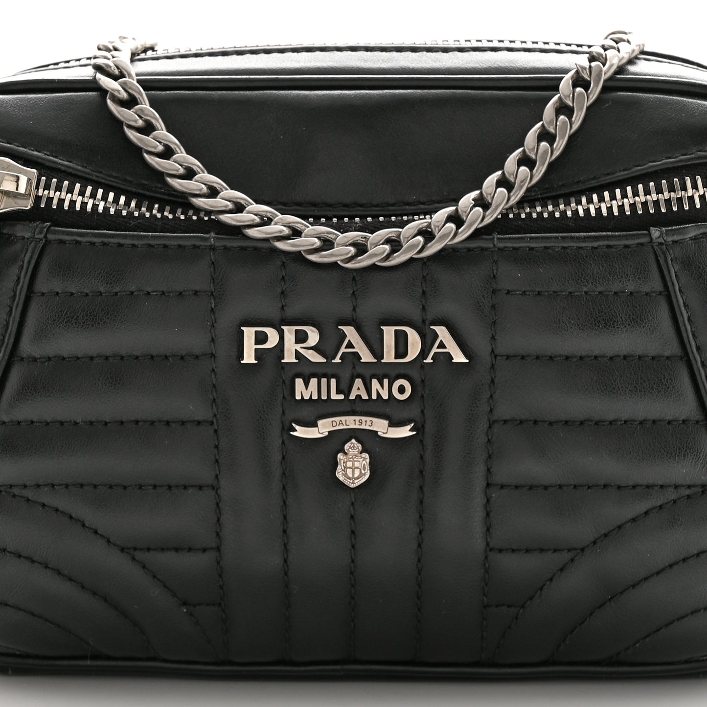 Soft Calfskin Impunture Diagramme Belt Bag Black