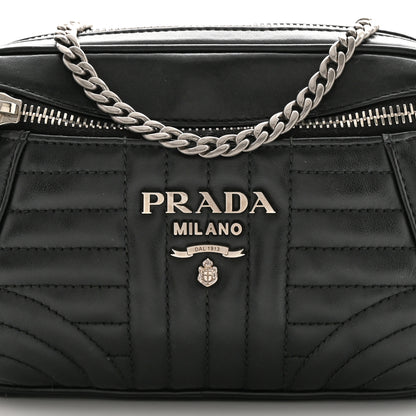 Prada Soft Calfskin Impunture Diagramme Belt Bag Black 7 of 10