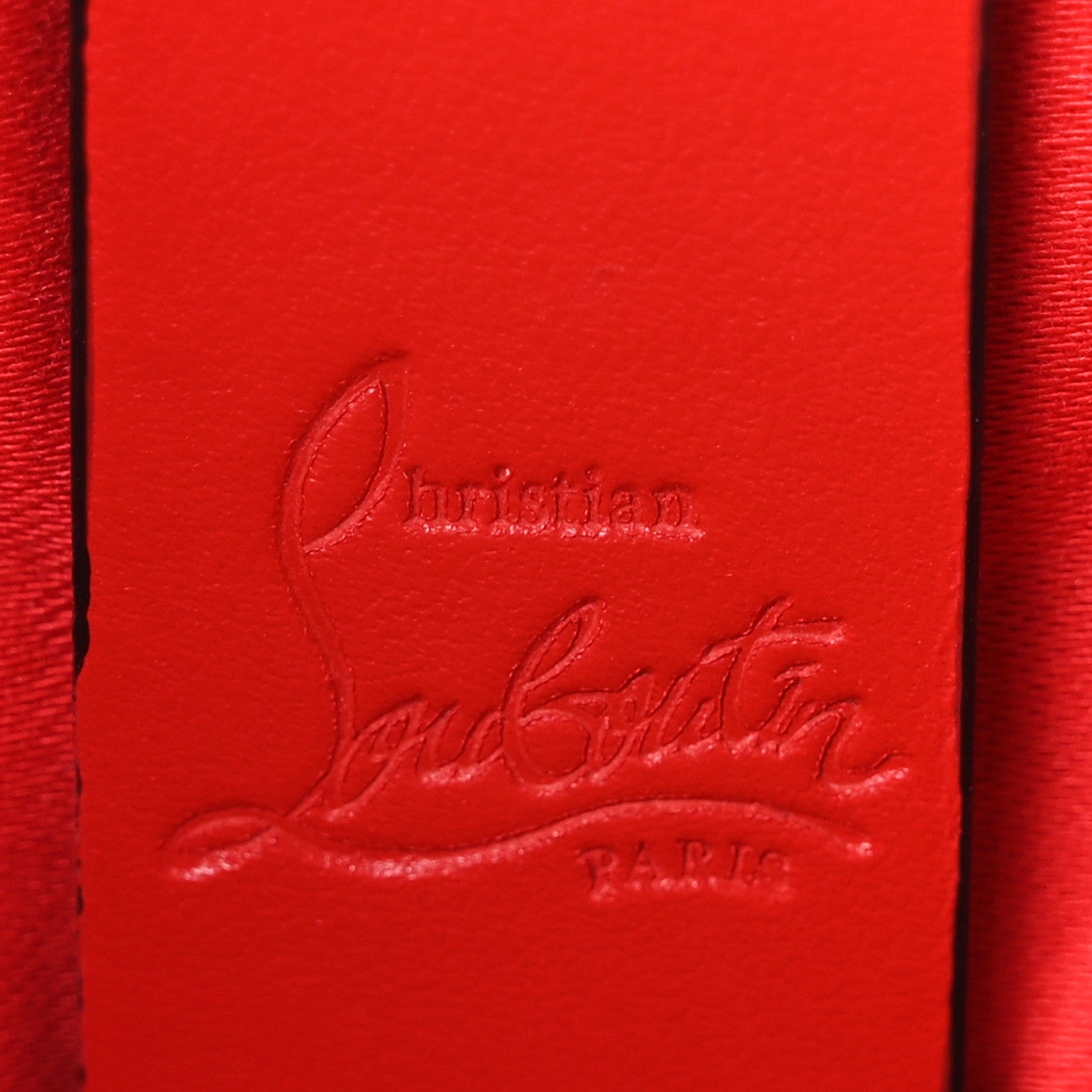 Christian Louboutin Nappa Embossed Mini East West Cabata Tote Black 6 of 9