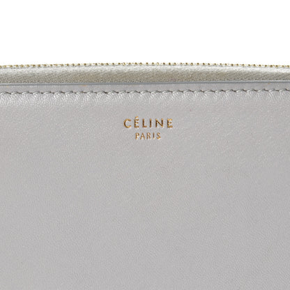 Celine Lambskin Large Zip Around Multifunction Wallet Grey 6 of 14