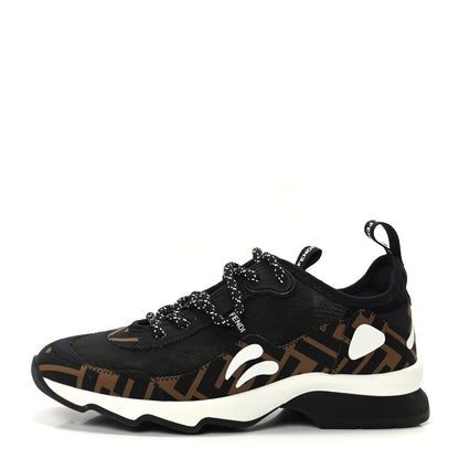 Fendi Technical Mesh Lycra FFreedom Patchwork Sneakers 36.5 Black Tobacco 1 of 7