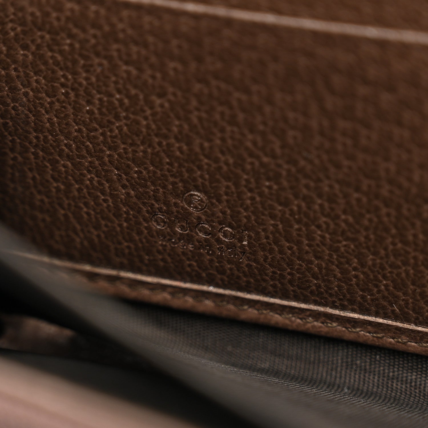 Gucci GG Supreme Monogram Web Ophidia Zip Around Wallet Brown 6 of 10
