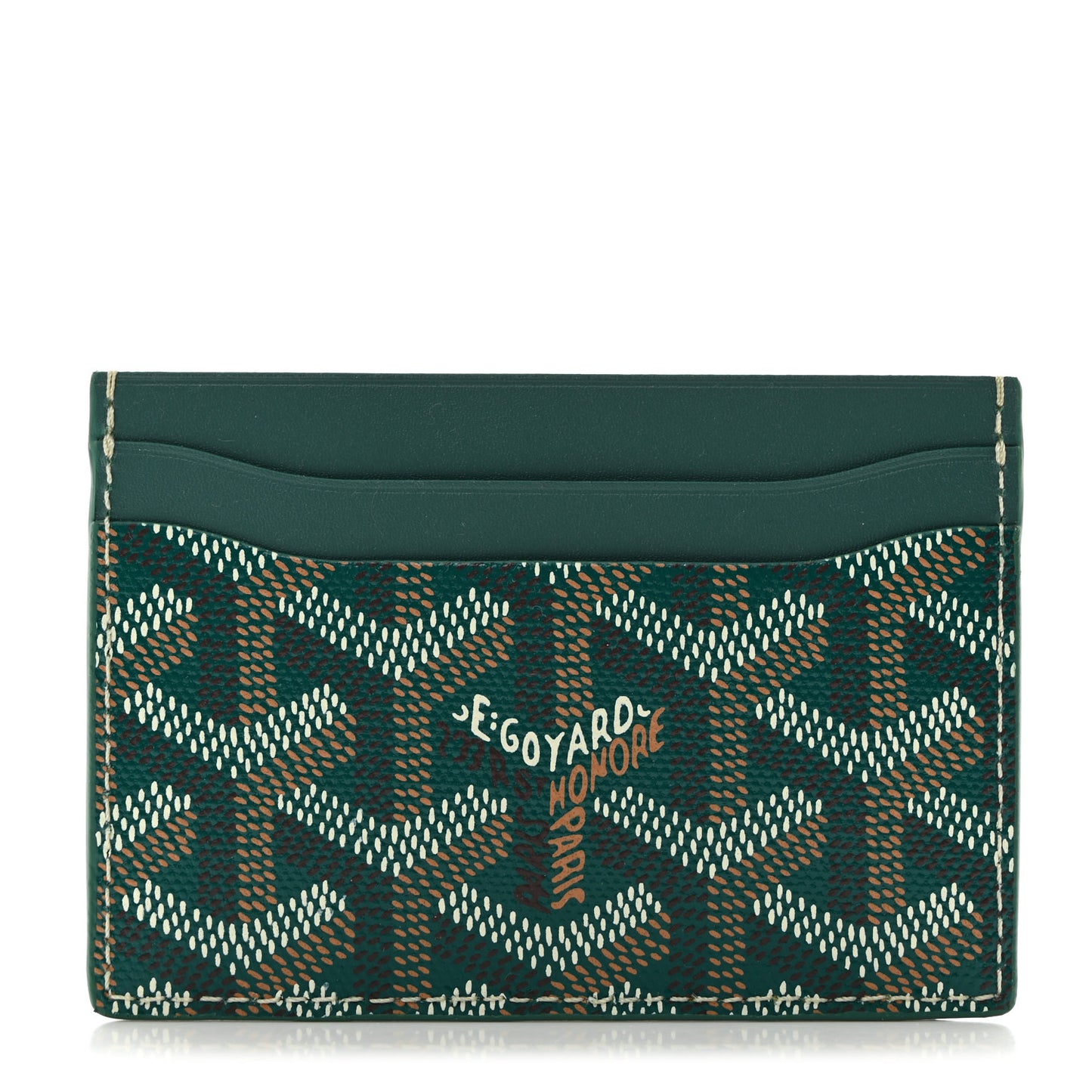 Goyardine Saint Sulpice Card Holder Green