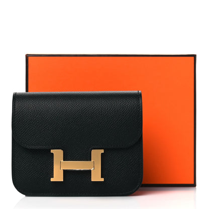 Hermes Epsom Constance Slim Wallet Black 10 of 10