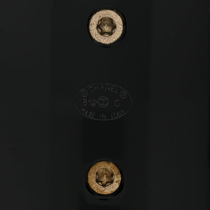 Chanel Resin CC Cuff Gold Black 4 of 4