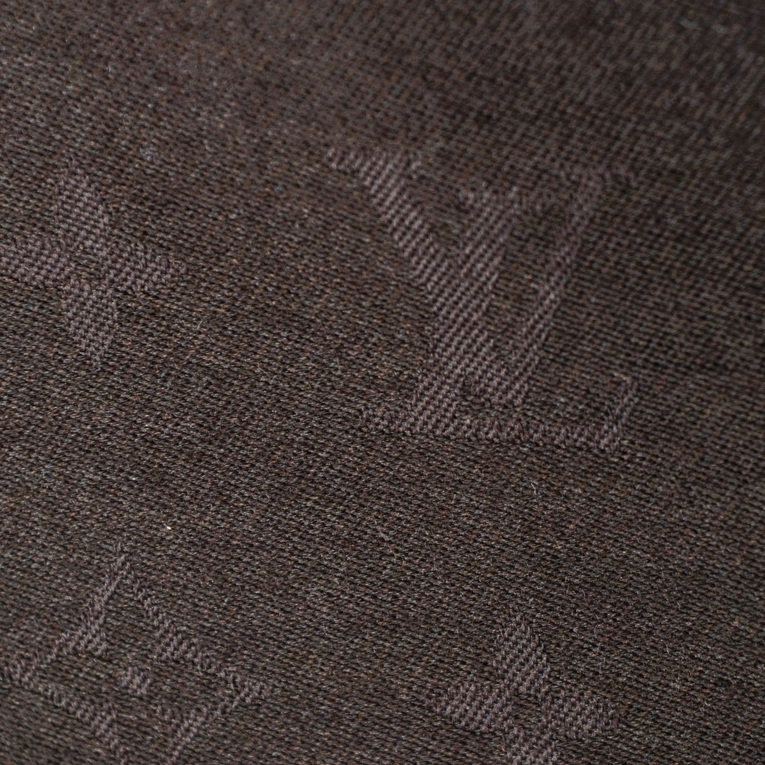 Louis Vuitton Silk Cashmere Monogram Damier Stole Brown 5 of 5