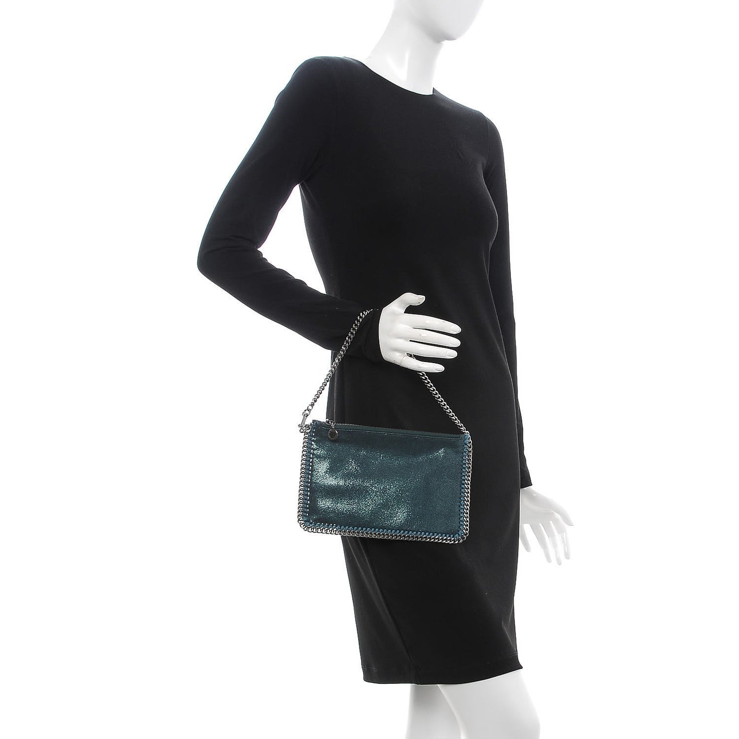 Shaggy Deer Falabella Clutch Petroleum