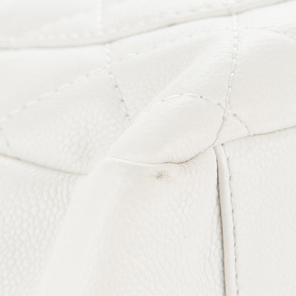 Chanel Caviar Quilted Grand Shopping Tote GST White 10 of 11