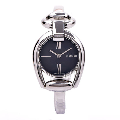 Gucci Stainless Steel 28mm Horsebit Quartz Watch Black 1 of 6