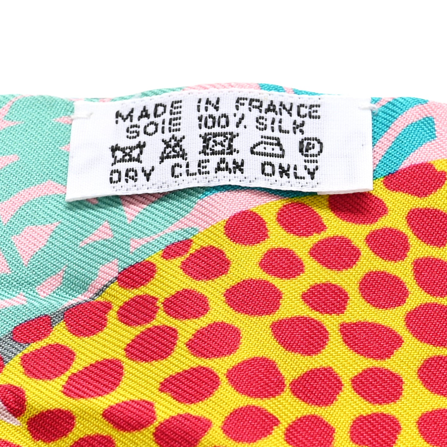 Hermes Silk Under The Waves Twilly Vert D Eau Jaune Soufre Rose 4 of 4