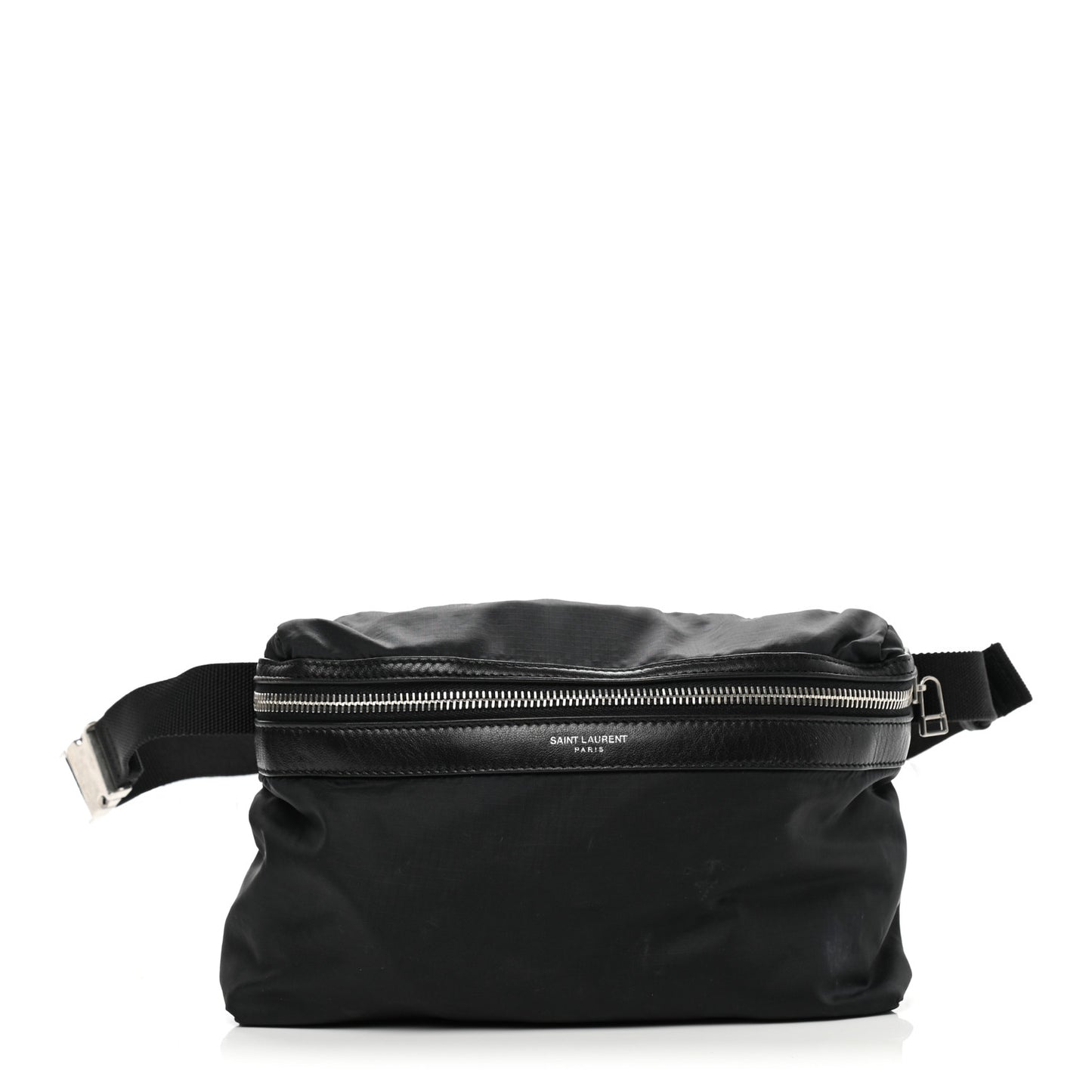 Nylon City Fold Up Backpack Belt Bag Black