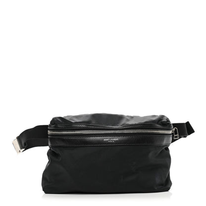 Saint Laurent Nylon City Fold Up Backpack Belt Bag Black 9 of 37