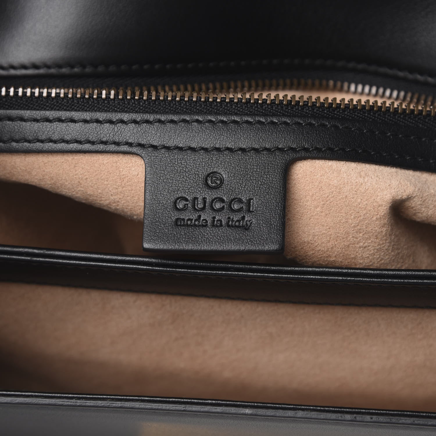Gucci Calfskin Crystal Embellished Future Shoulder Bag Black 6 of 11