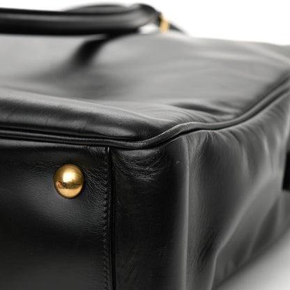 Saint Laurent Calfskin Small Classic Duffle Briefcase Black 9 of 13