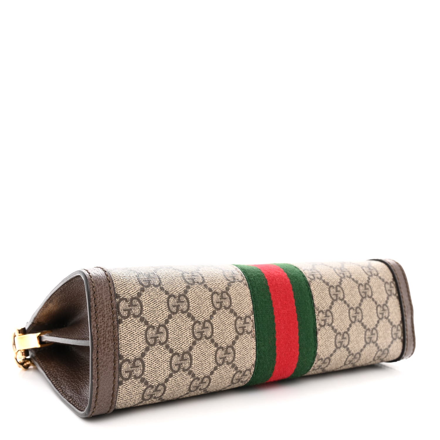 Gucci GG Supreme Monogram Web Small Ophidia Chain Shoulder Bag Brown 4 of 12