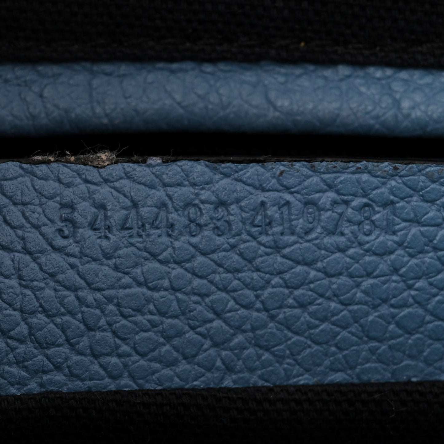 Pebbled Calfskin Mini Padlock Tote Light Blue