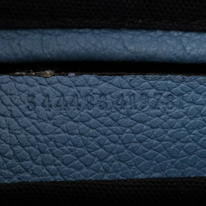 Alexander McQueen Pebbled Calfskin Mini Padlock Tote Light Blue 7 of 10