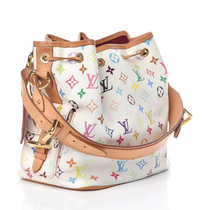 Louis Vuitton Monogram Multicolor Petit Noe White 3 of 18